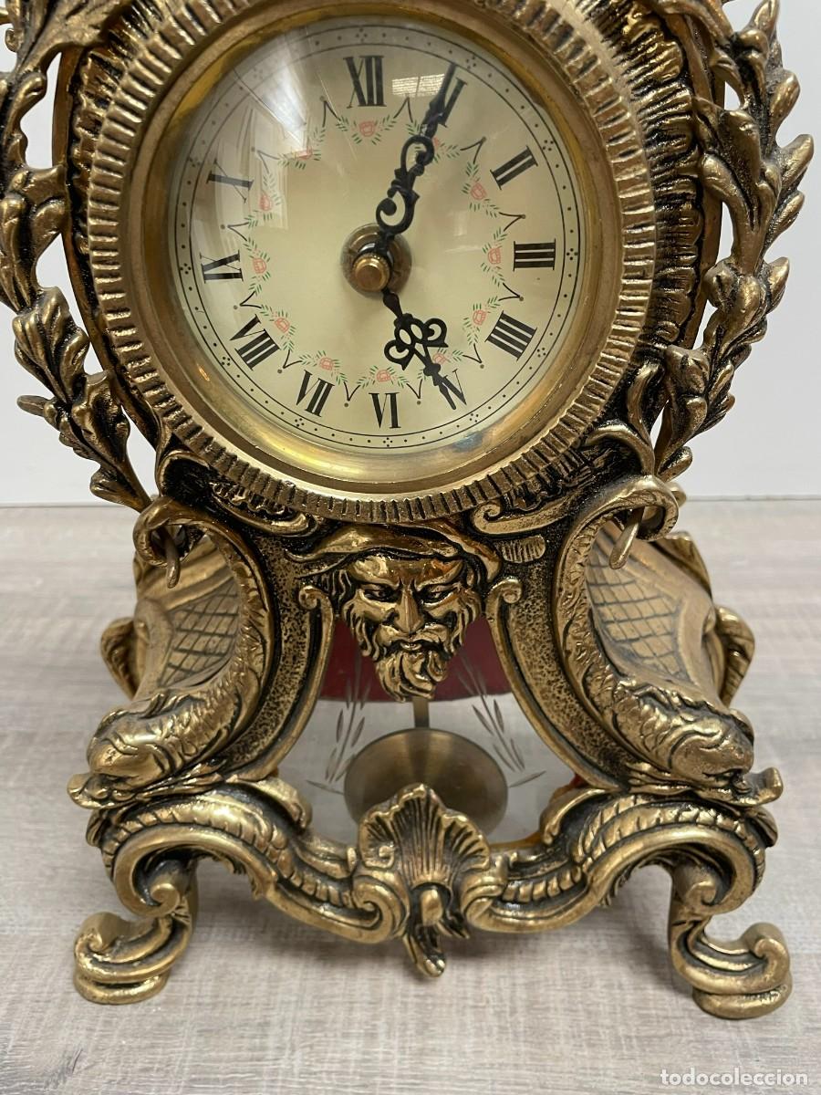 Vintage: RELOJ DE BRONCE DE SOBREMESA - Foto 3
