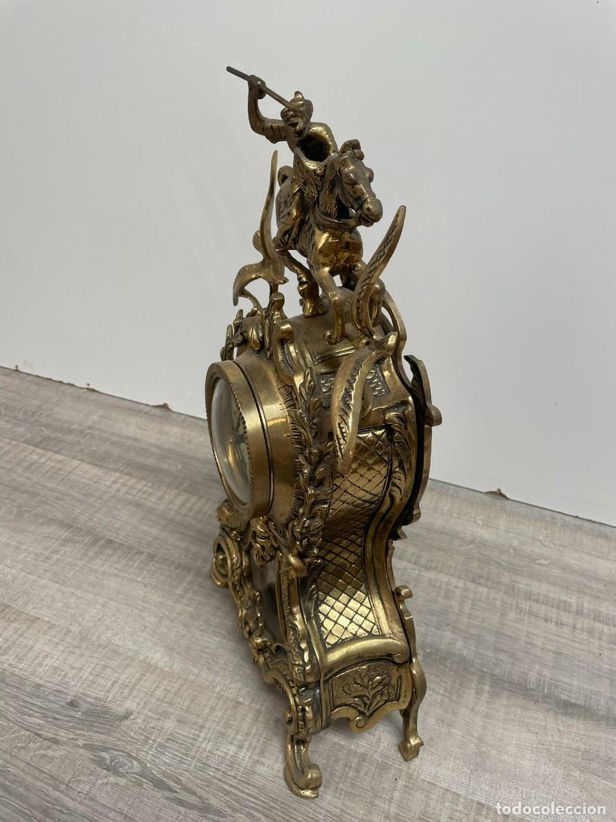 Vintage: RELOJ DE BRONCE DE SOBREMESA - Foto 4