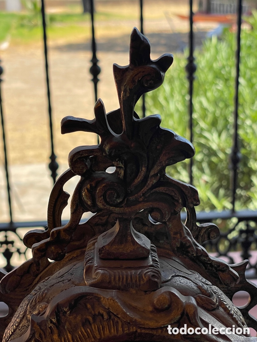 Vintage: RELOJ DE BRONCE DE SOBREMESA - Foto 2