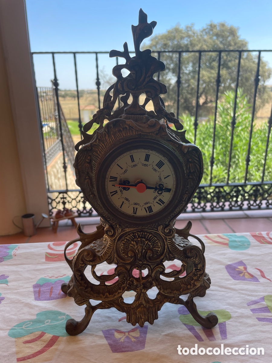Vintage: RELOJ DE BRONCE DE SOBREMESA - Foto 4