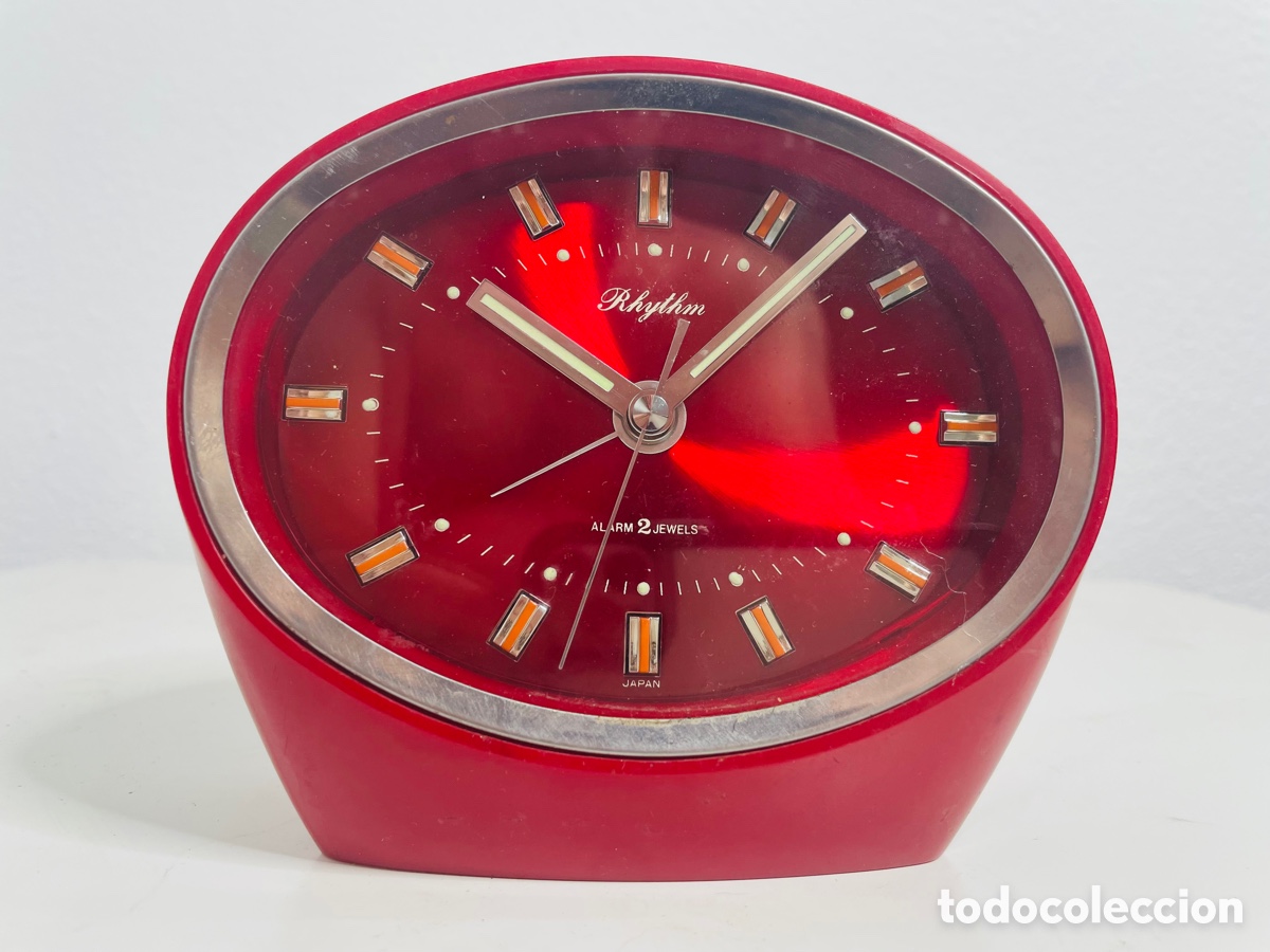 Vintage: Rhythm Space Age Design Clock Japan 1970 - Foto 2