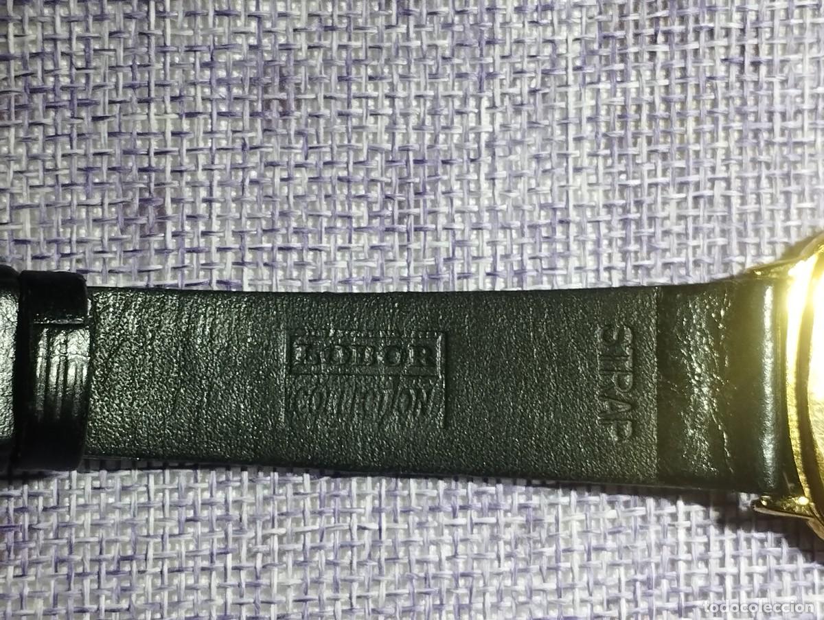 Vintage: Reloj de Pulsera Lobor Collection Chapado en Oro de 23K - Foto 8