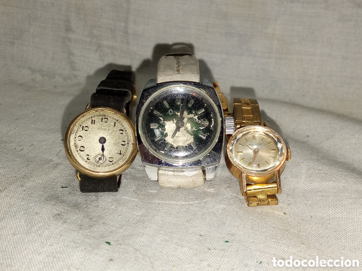 Vintage: LOTE 17 DE 3 RELOJES - Foto 2