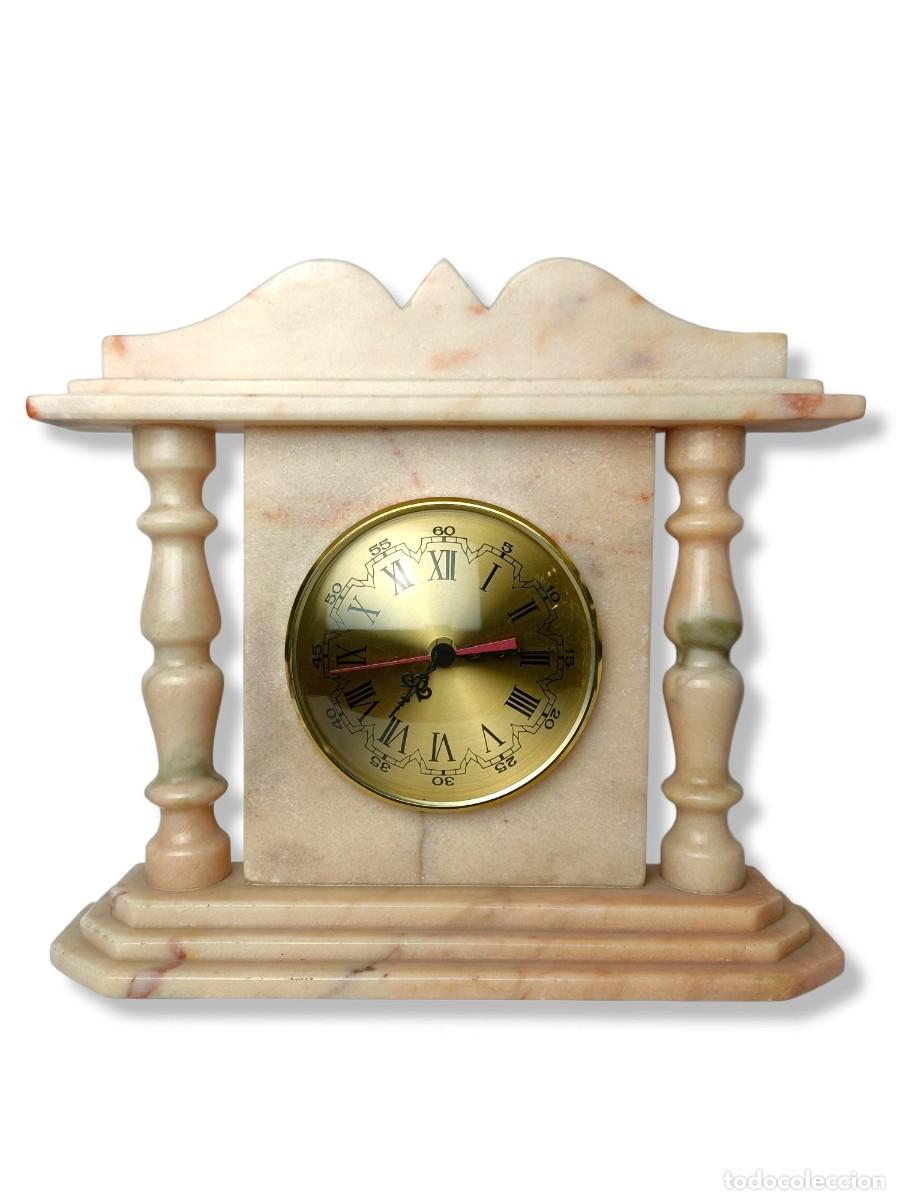Vintage: Reloj de m&aacute;rmol rosa - Foto 2