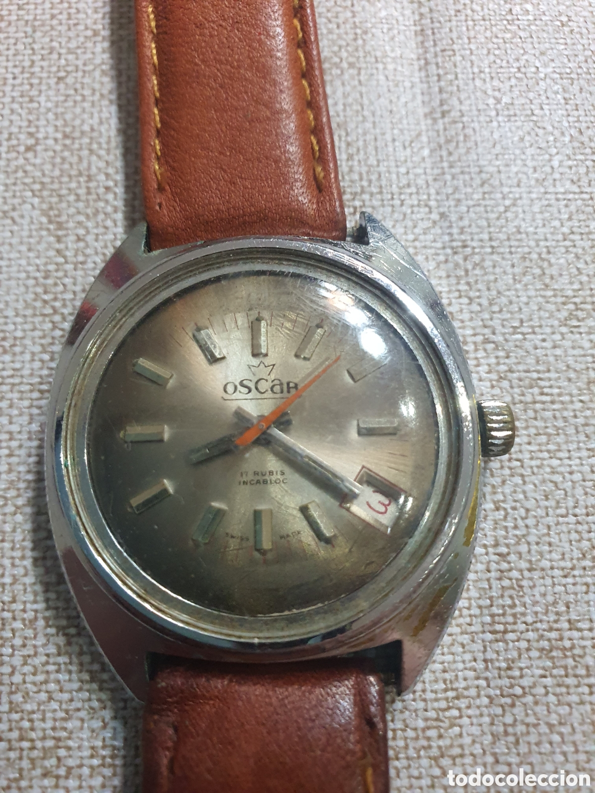 Vintage: Reloj oscar 17 rubis funcionando - Foto 2
