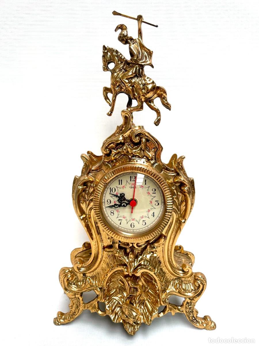 Vintage: Reloj de bronce a pilas funcionando - Foto 1