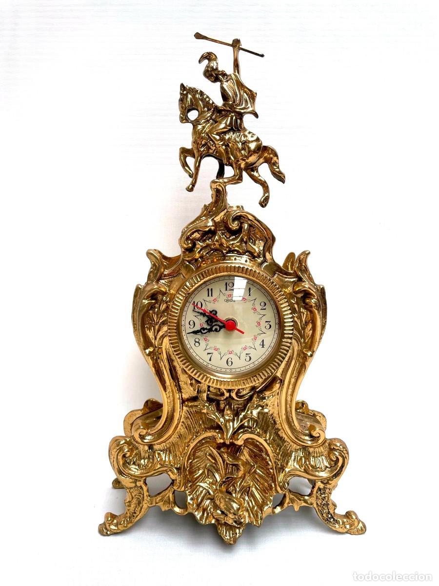 Vintage: Reloj de bronce a pilas funcionando - Foto 2