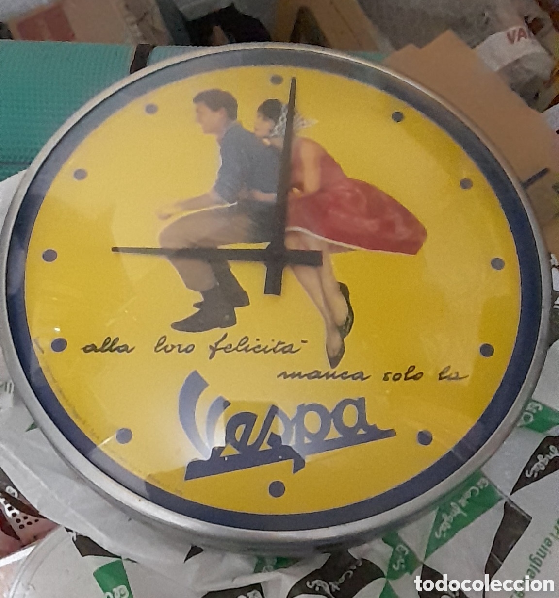 Vintage: Reloj pared VESPA - Foto 2