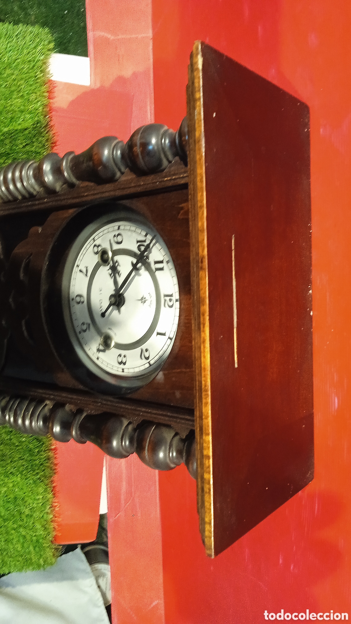 Vintage: RELOJ DE PENDULO DE PARED. POLARIS.FUNCIONA.CON LLAVE. - Foto 12