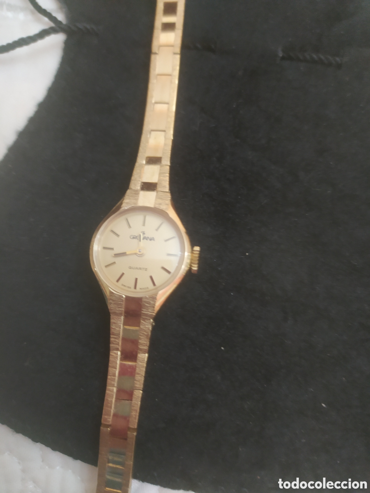 Vintage: QUARTZ chapado en oro mujer - Foto 2