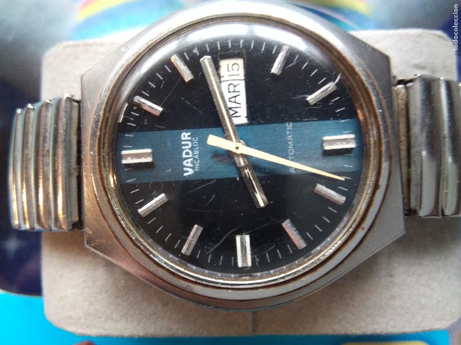Vintage: RELOJ VADUR AUTOM&Aacute;TIC - Foto 1