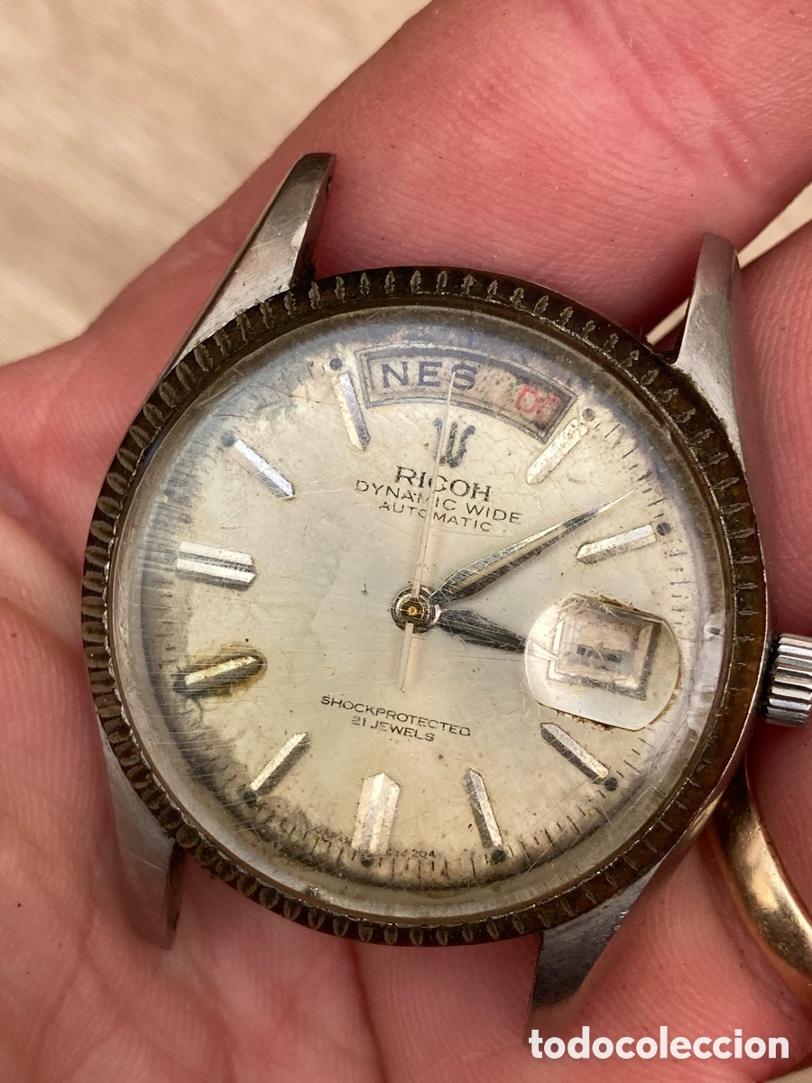 Vintage: Reloj ricoch day date autom&aacute;tico - Foto 4