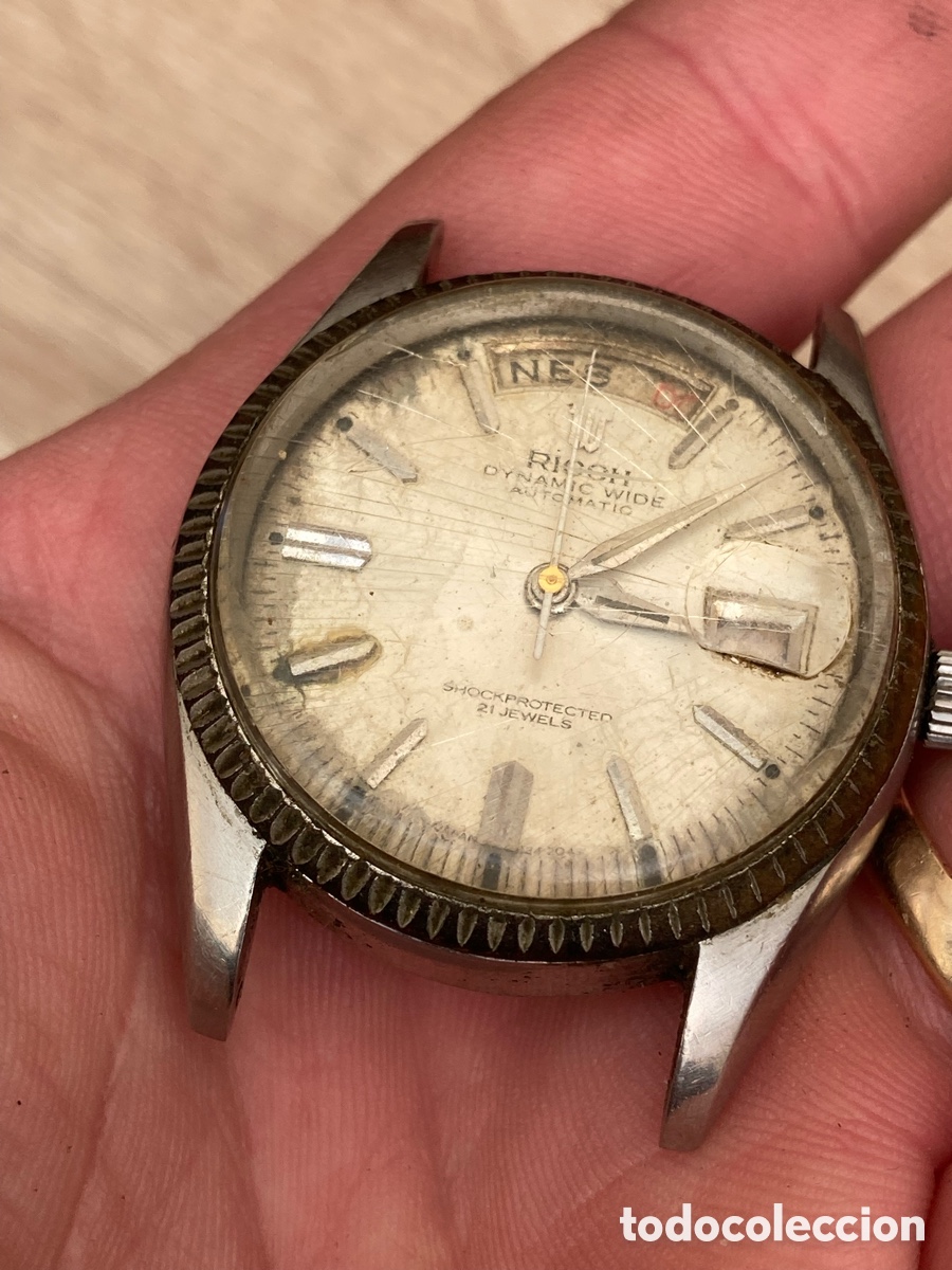 Vintage: Reloj ricoch day date autom&aacute;tico - Foto 5