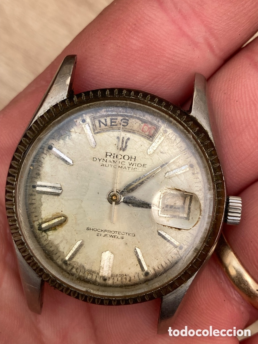Vintage: Reloj ricoch day date autom&aacute;tico - Foto 7