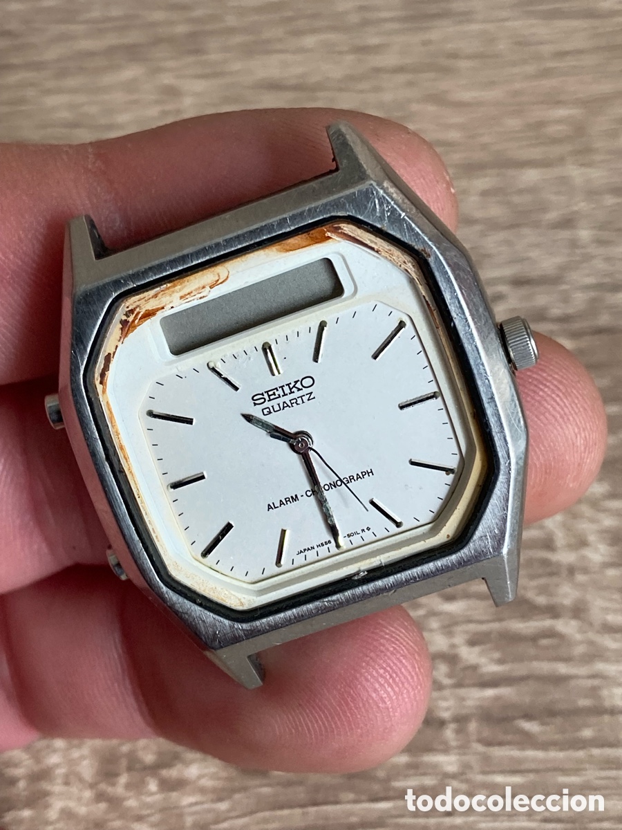 Vintage: Reloj seiko digital anal&oacute;gico - Foto 4