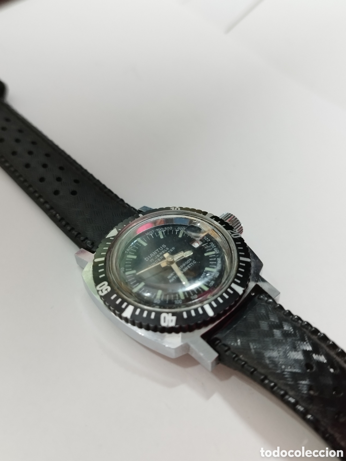 Vintage: Reloj Diver Diantus 29mm No Funciona - Foto 3
