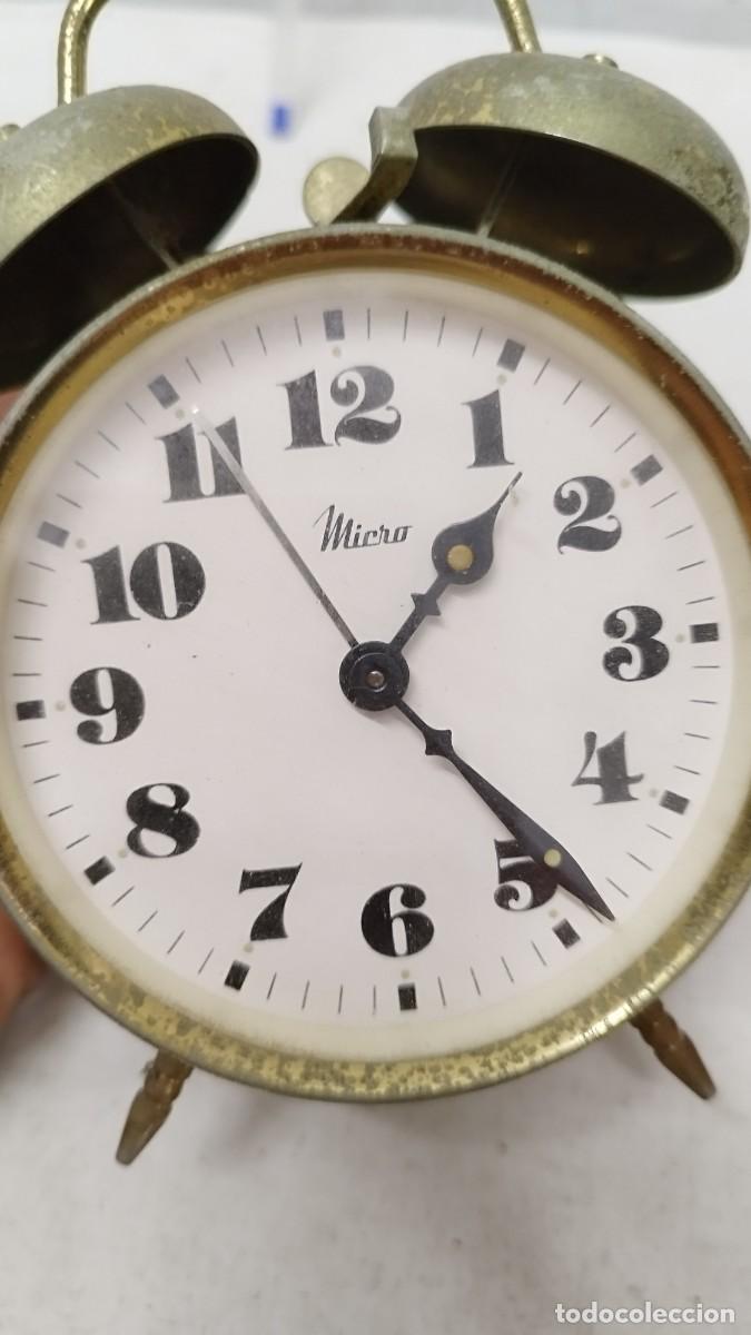 Vintage: Antiguo reloj despertador Micro - Foto 3
