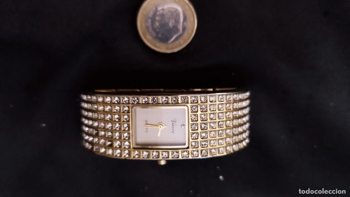 Vintage: Reloj brazalete Vaece con circonitas - Foto 1