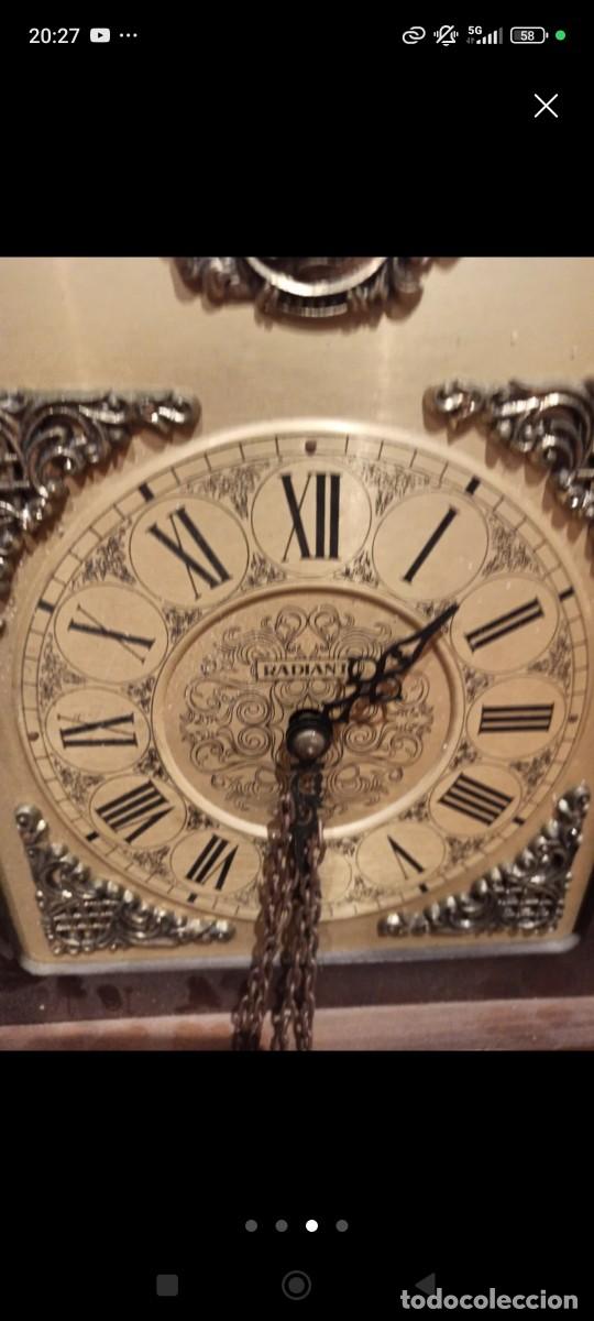 Vintage: Reloj de p&eacute;ndulo carrill&oacute;n. Radiant - Foto 3