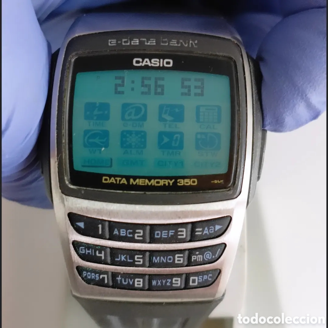 Vintage: Casio EDB-610 Calculator Watch Module 2550 E Data Bank - Foto 2