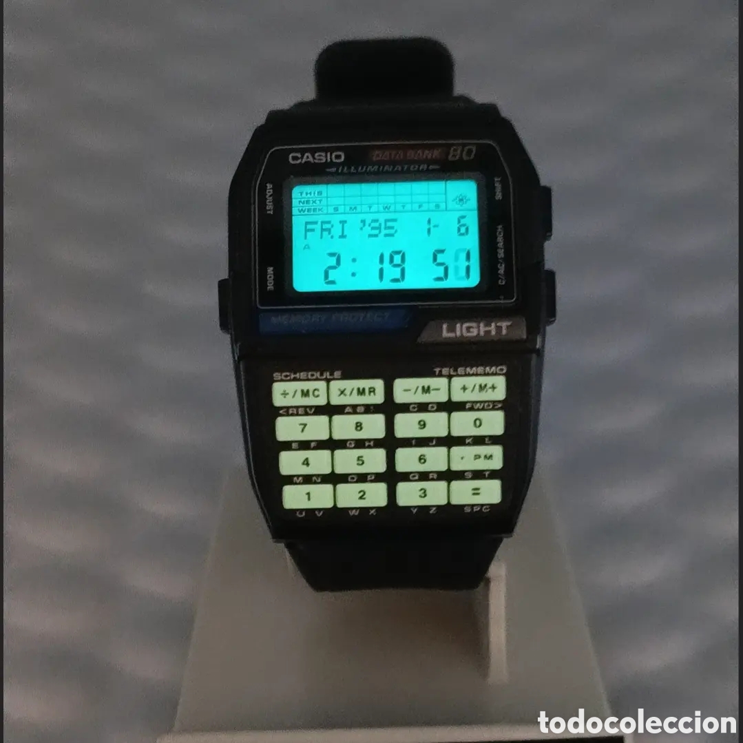 Vintage: Casio DBC-80 Calculator Watch Module 1486 - Foto 2