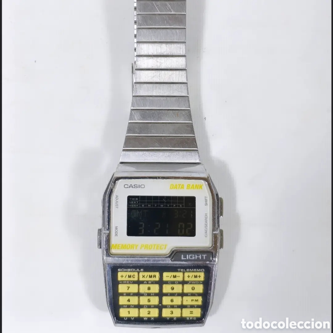 Vintage: Casio DBC-1500 Calculator Watch Module 1477 - Foto 3