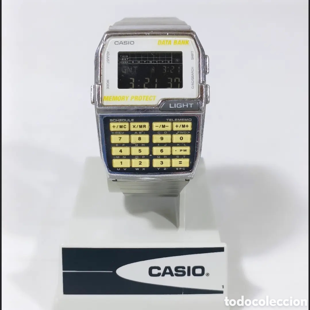 Vintage: Casio DBC-1500 Calculator Watch Module 1477 - Foto 1