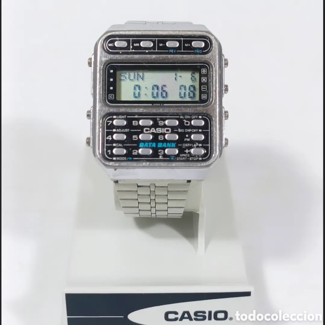 Vintage: Casio CD-401 Calculadora Reloj Module 246 Data Bank - Foto 3