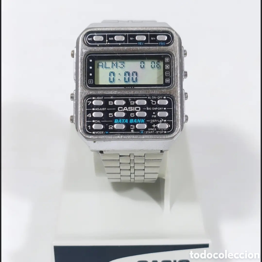 Vintage: Casio CD-401 Calculadora Reloj Module 246 Data Bank - Foto 7