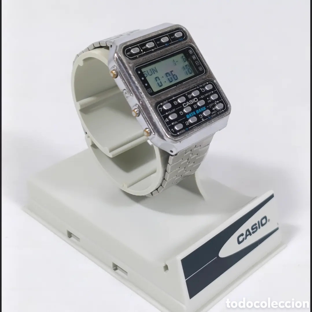 Vintage: Casio CD-401 Calculadora Reloj Module 246 Data Bank - Foto 9