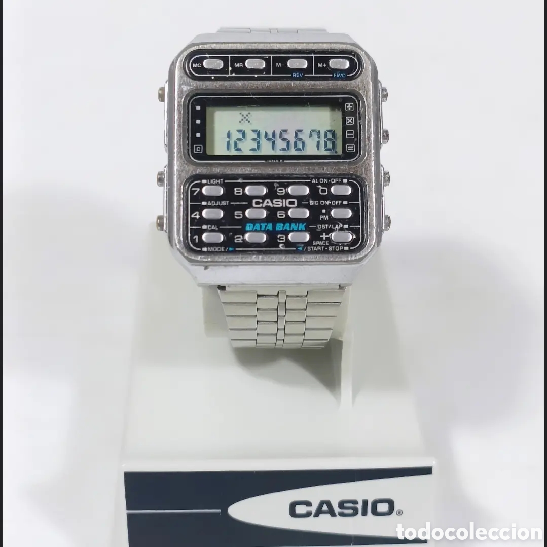 Vintage: Casio CD-401 Calculadora Reloj Module 246 Data Bank - Foto 1