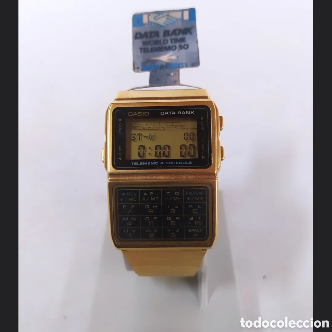 Vintage: Casio DBC-610 Gold Calculadora Reloj Module 676 - Foto 2