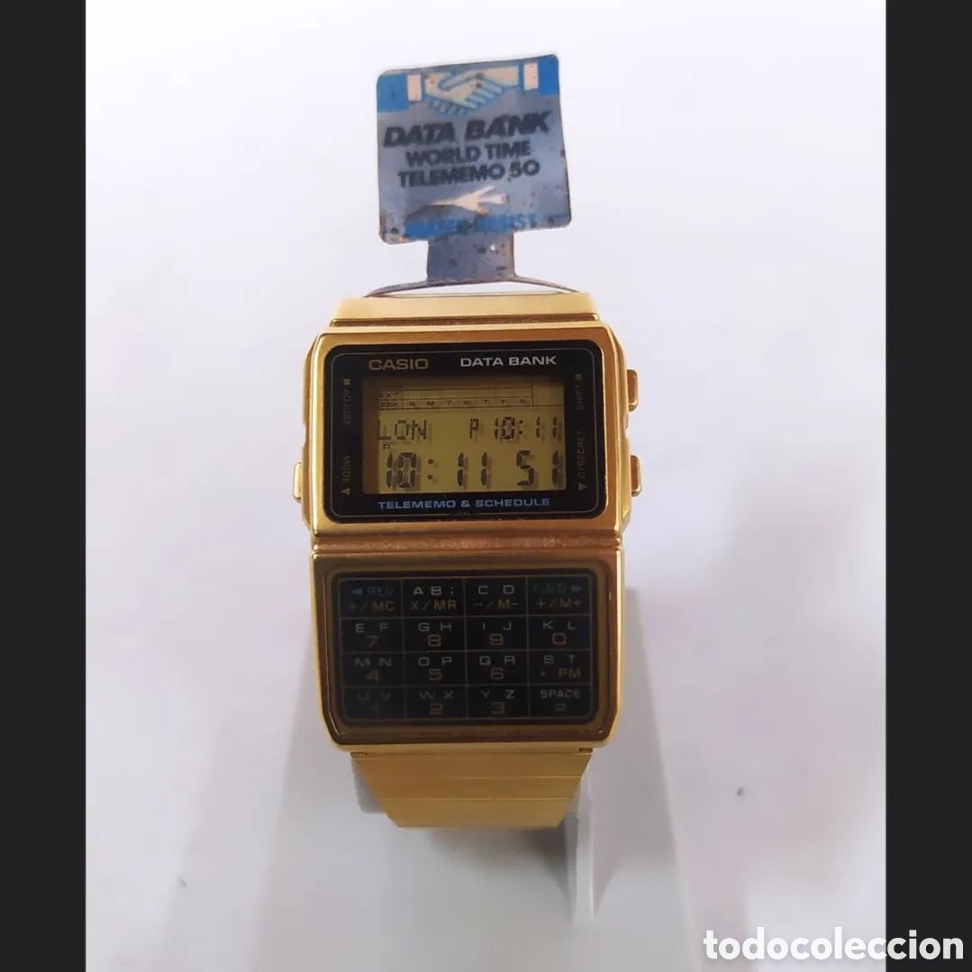 Vintage: Casio DBC-610 Gold Calculadora Reloj Module 676 - Foto 6