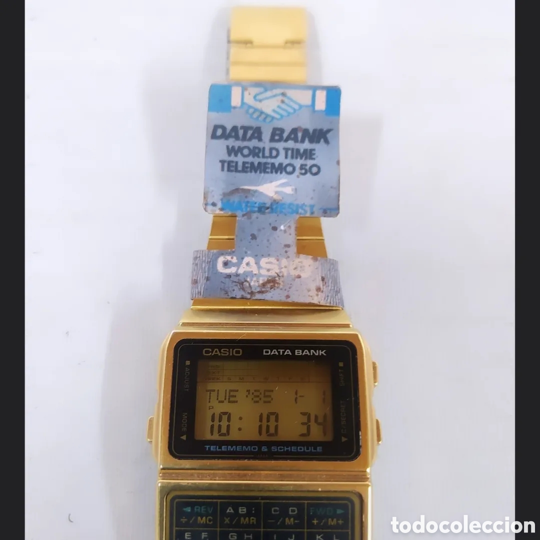 Vintage: Casio DBC-610 Gold Calculadora Reloj Module 676 - Foto 10