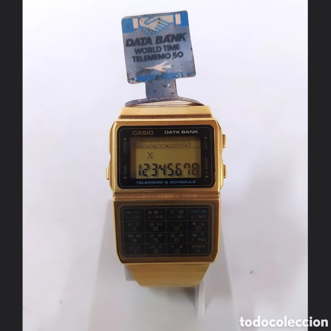 Vintage: Casio DBC-610 Gold Calculadora Reloj Module 676 - Foto 1