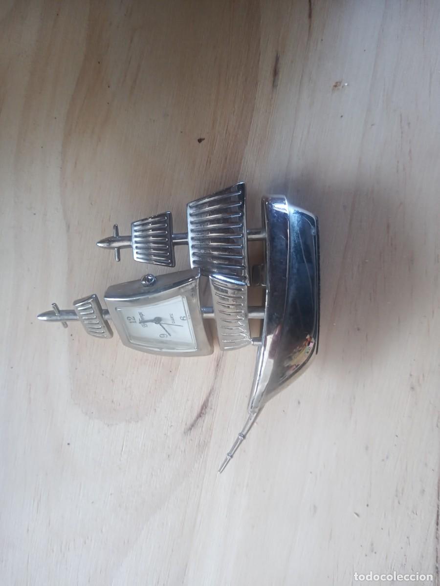 Vintage: LINDO RELOJ DE MESA EN BARCO QUARTZ - Foto 2