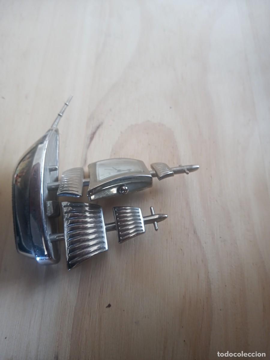 Vintage: LINDO RELOJ DE MESA EN BARCO QUARTZ - Foto 3