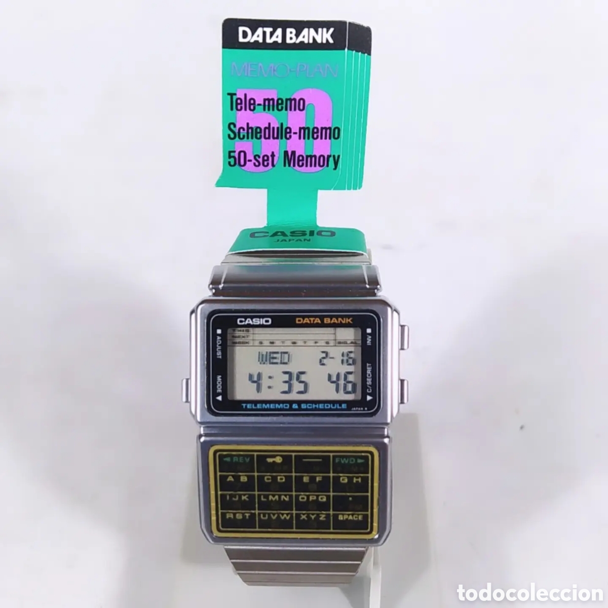 Vintage: Casio DBC-600 Calculadora Data Bank Reloj Module 563 - Foto 3