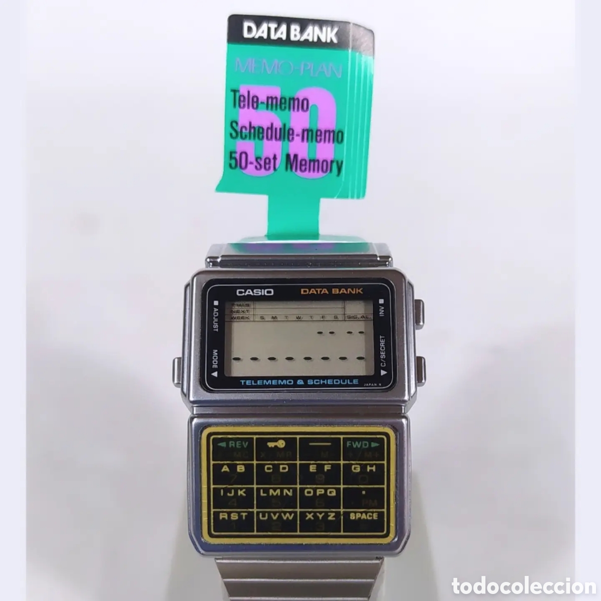 Vintage: Casio DBC-600 Calculadora Data Bank Reloj Module 563 - Foto 4