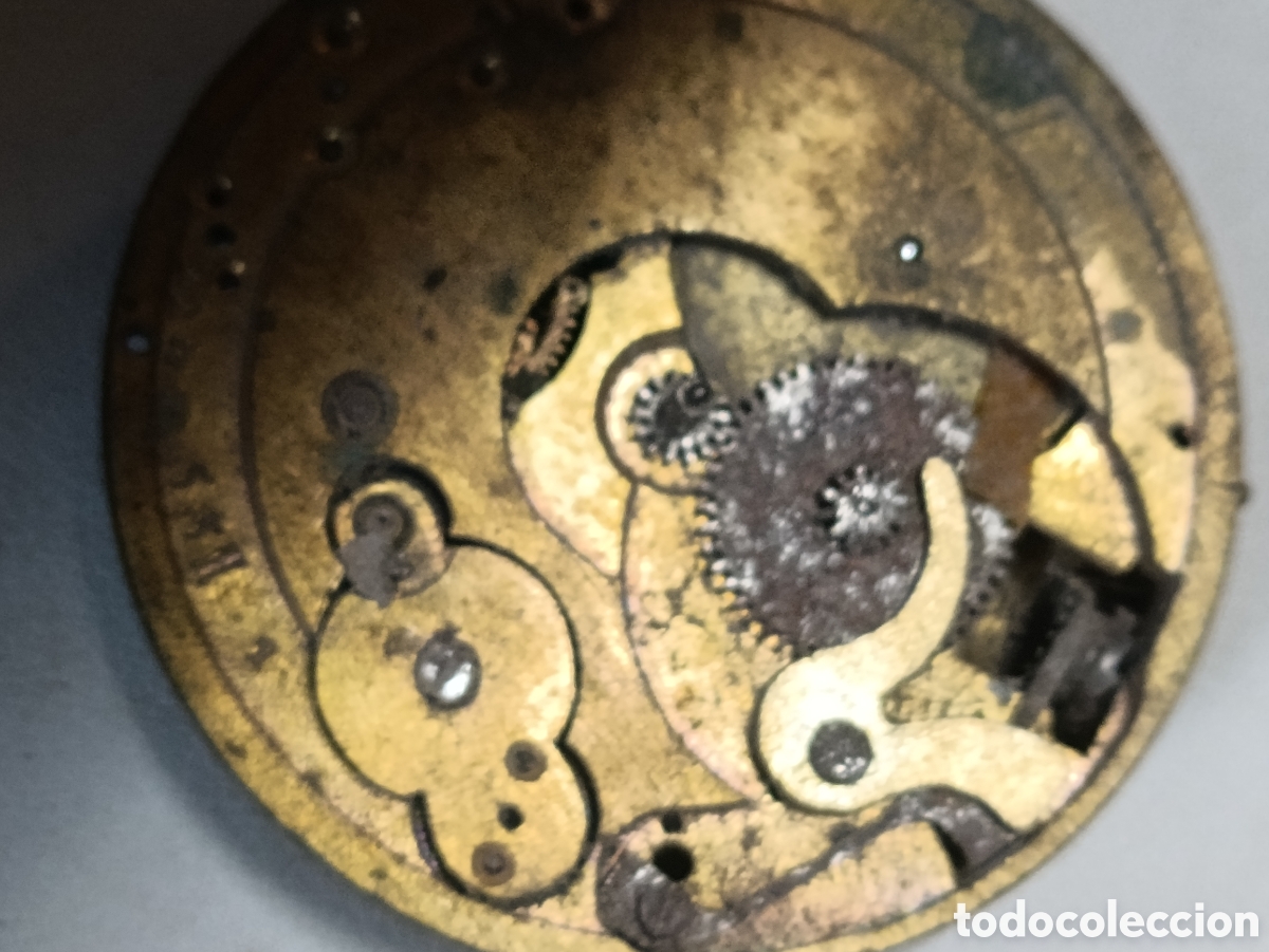 Vintage: Movimiento y esfera reloj de bolsillo - Foto 3