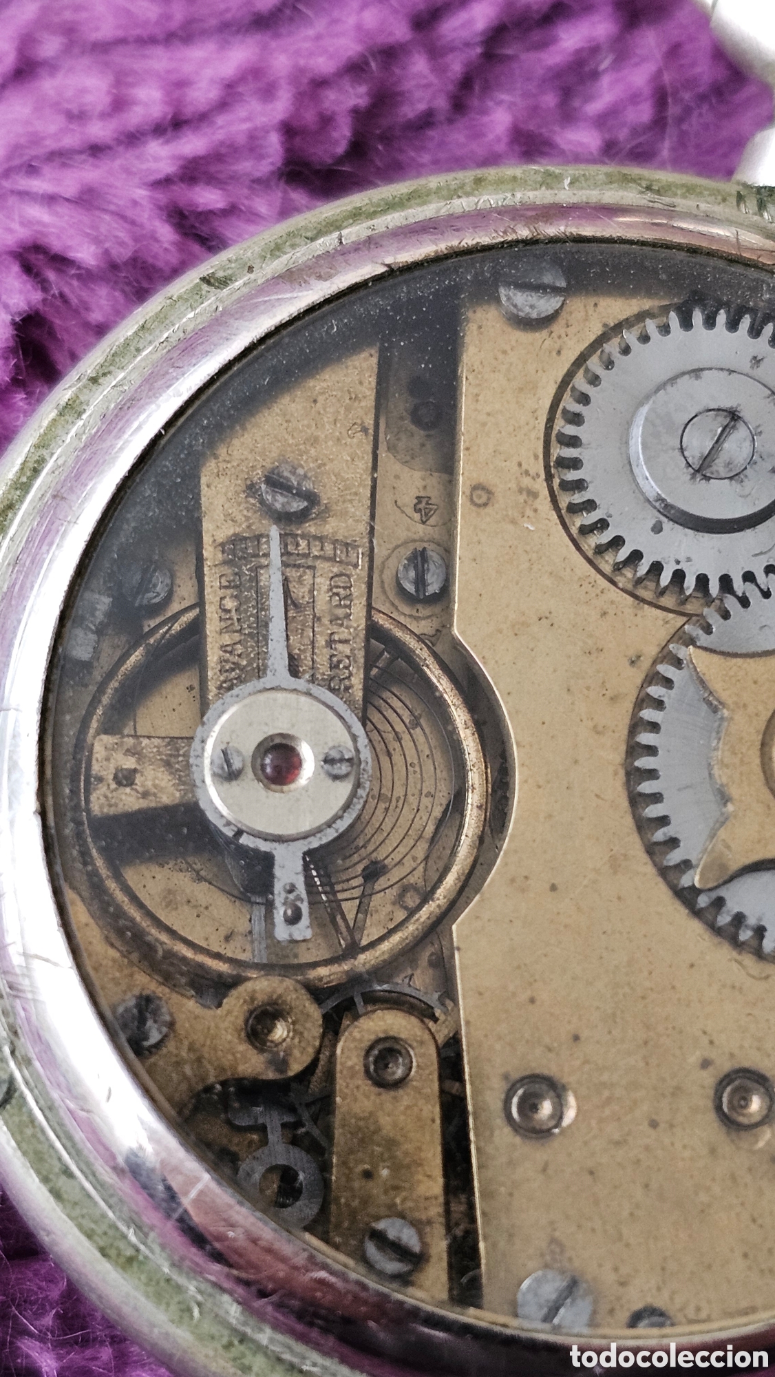 Vintage: Reloj de bolsillo Systeme Roskopf - Foto 8