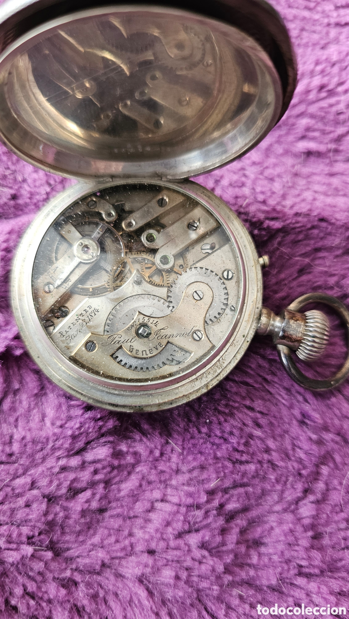 Vintage: Reloj de bolsillo Paul Jeannot Geneve - Foto 8