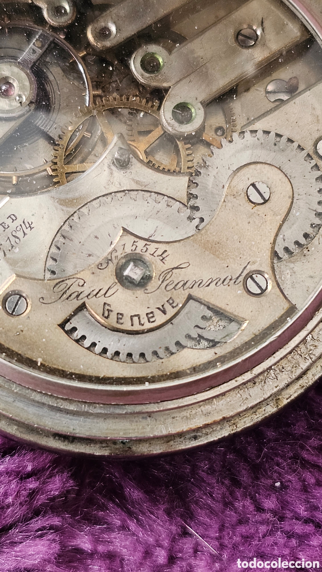 Vintage: Reloj de bolsillo Paul Jeannot Geneve - Foto 9