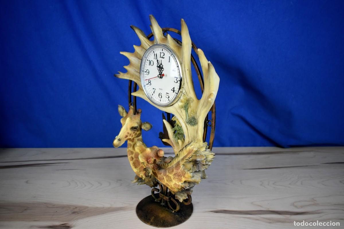Vintage: Reloj de sobremesa con jirafas - Foto 7