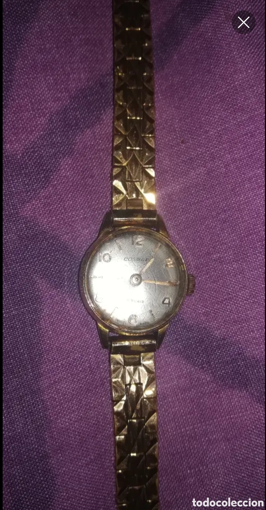 Vintage: Reloj franc&eacute;s antiguo mujer Cosmar 15 Rubis