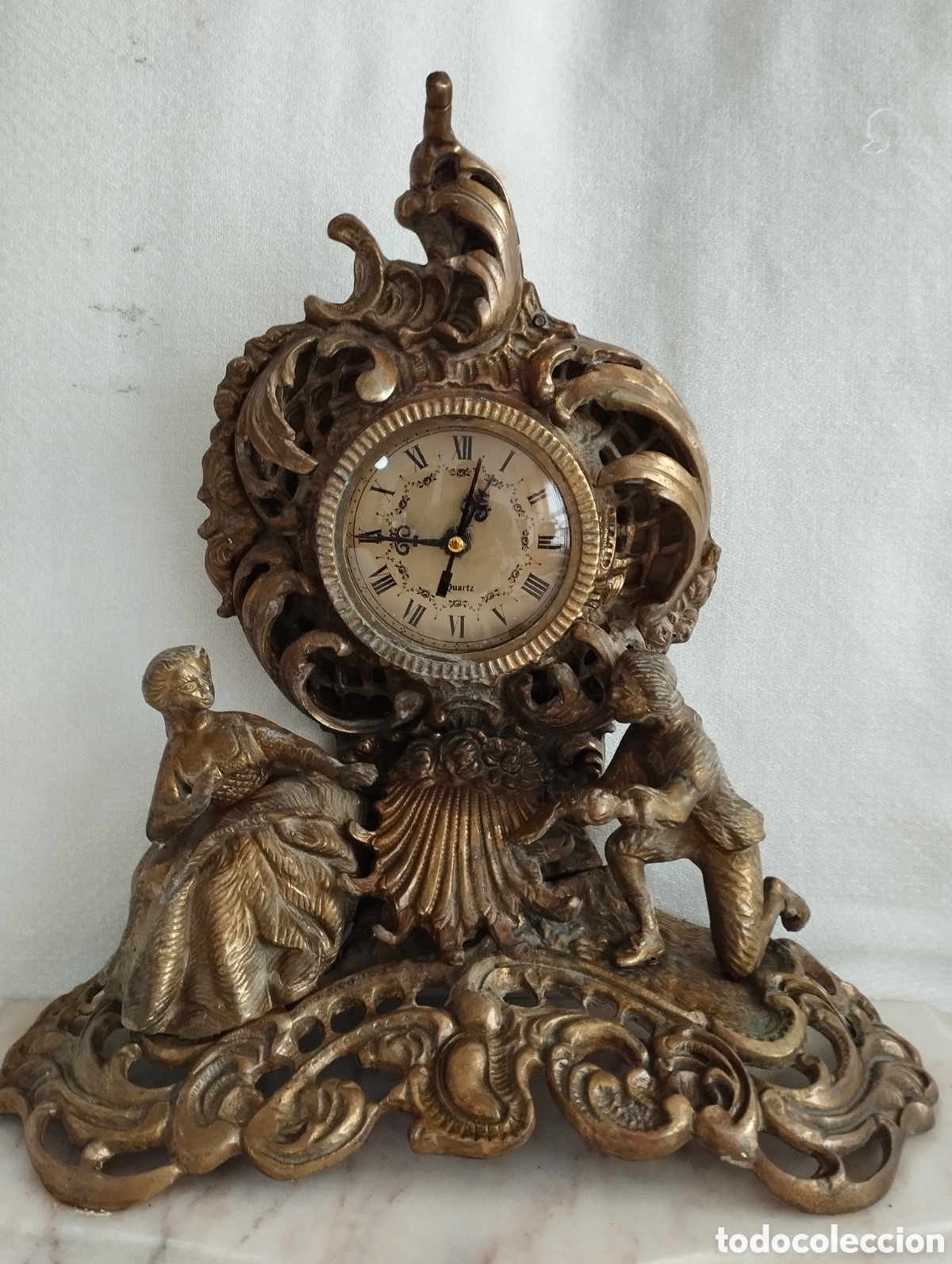 Vintage: Gran Reloj de Bronce. - Foto 2