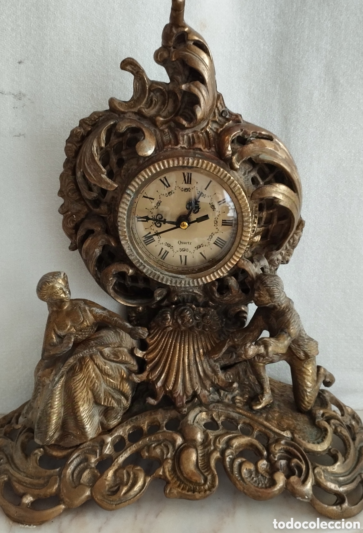 Vintage: Gran Reloj de Bronce. - Foto 3