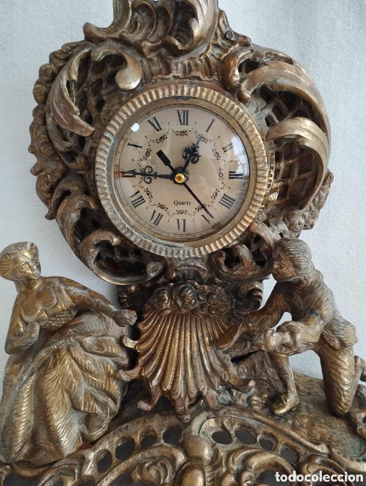 Vintage: Gran Reloj de Bronce. - Foto 4