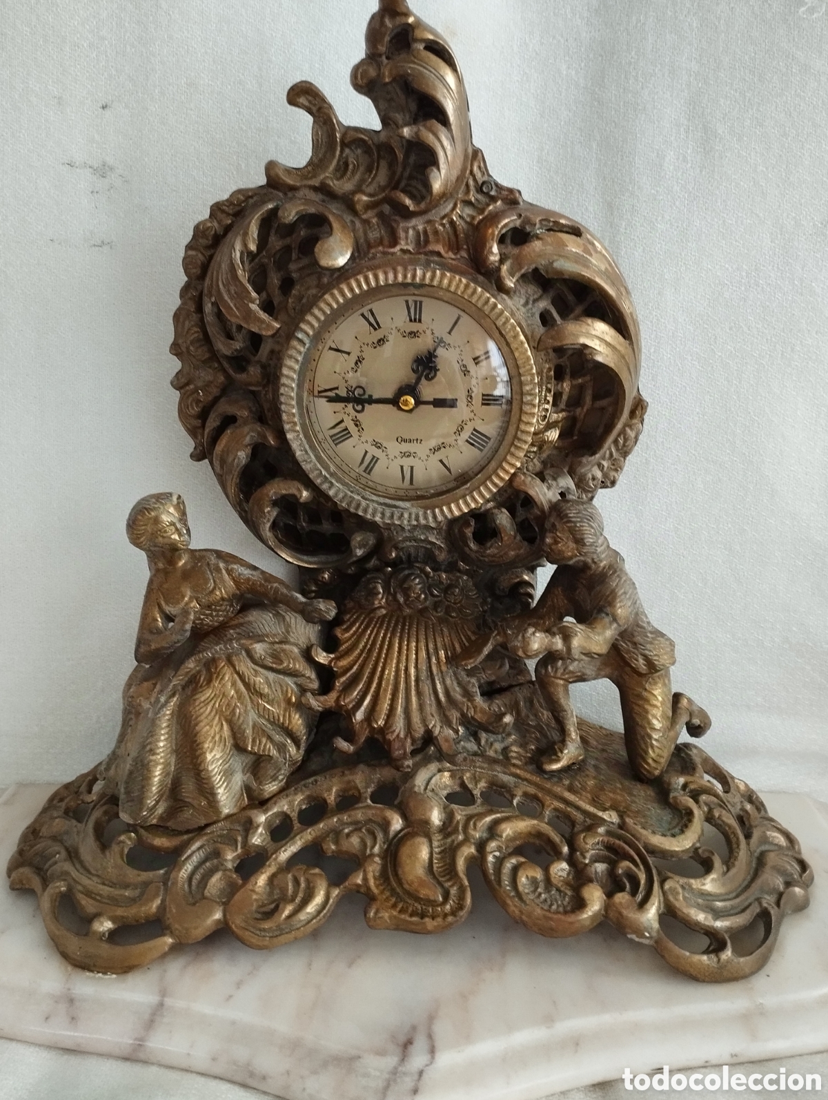 Vintage: Gran Reloj de Bronce. - Foto 5