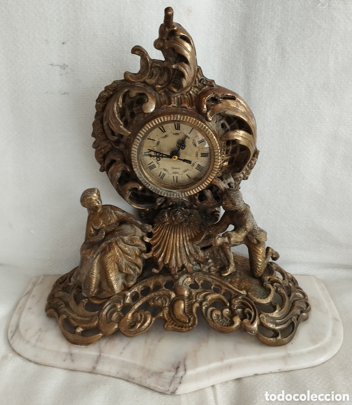 Vintage: Gran Reloj de Bronce. - Foto 6